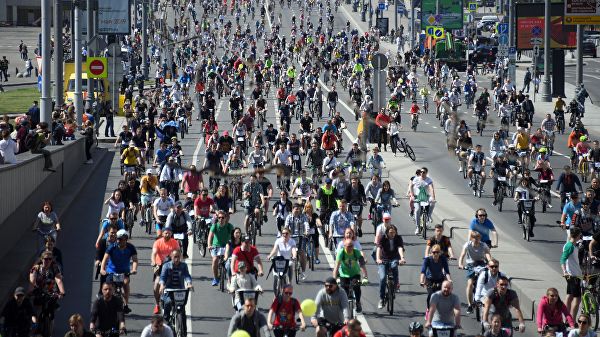 Московский велофестиваль собрал более 40 тысяч участников