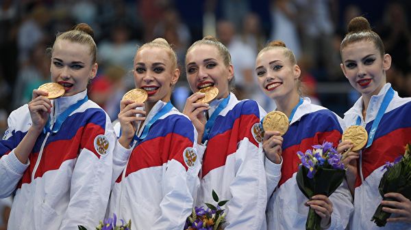 Сборная РФ по художественной гимнастике взяла золото на этапе Кубка вызова