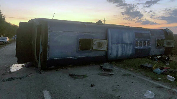 На Ставрополье пять человек погибли при столкновении автобуса и грузовика