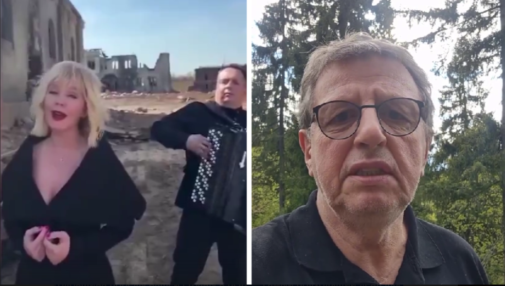 Ширвиндт жестко высказался о патриотической песне Валерии с глубоким декольте на фоне руин