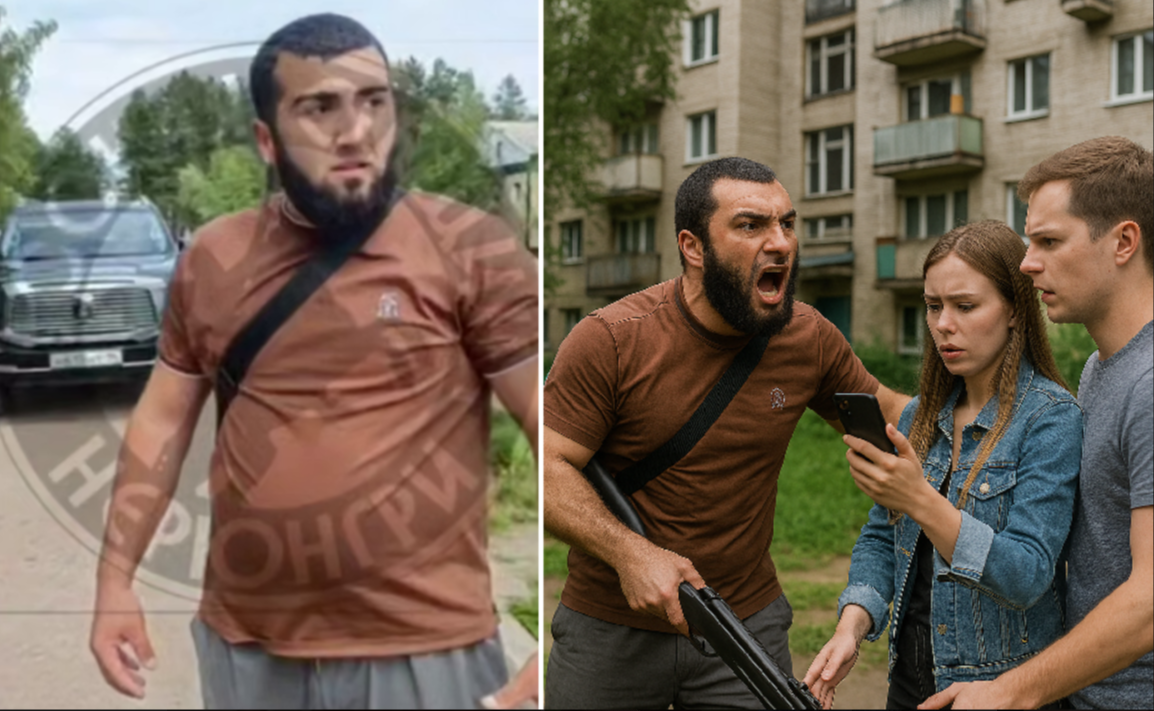 Приезжий с густой бородой вооруженный винтовкой в ответ на безобидное замечание набросился на молодую пару