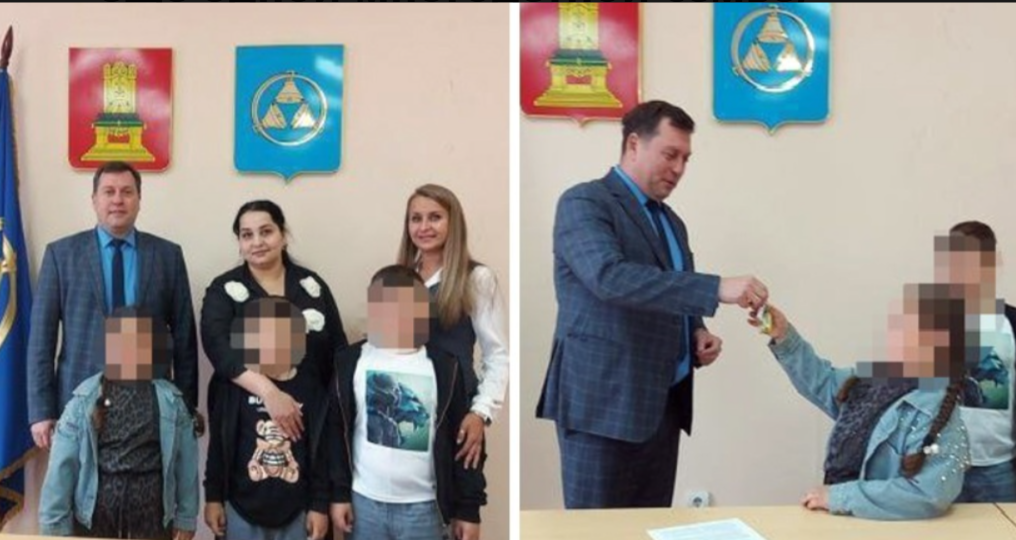 власть подарила квартиру еще одной многодетной семье