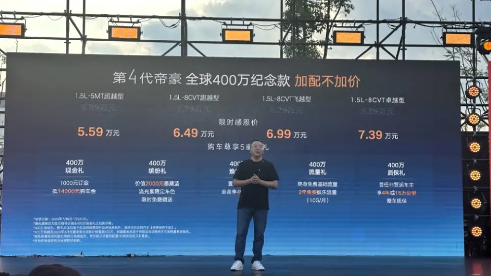  Два Geely Emgrand по цене Lada Vesta. В Китае начали продавать юбилейную версию седана
