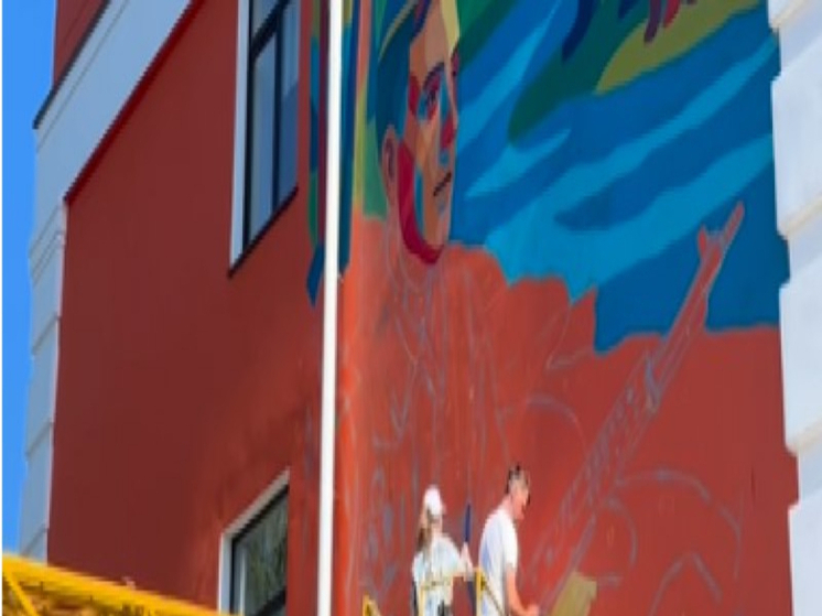 Мурал с портретом героя Советского Союза появится на фасаде здания петрозаводской школы