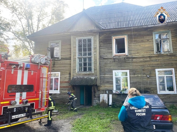 Cледователи СК устанавливают обстоятельства гибели ребенка при пожаре в Сегеже