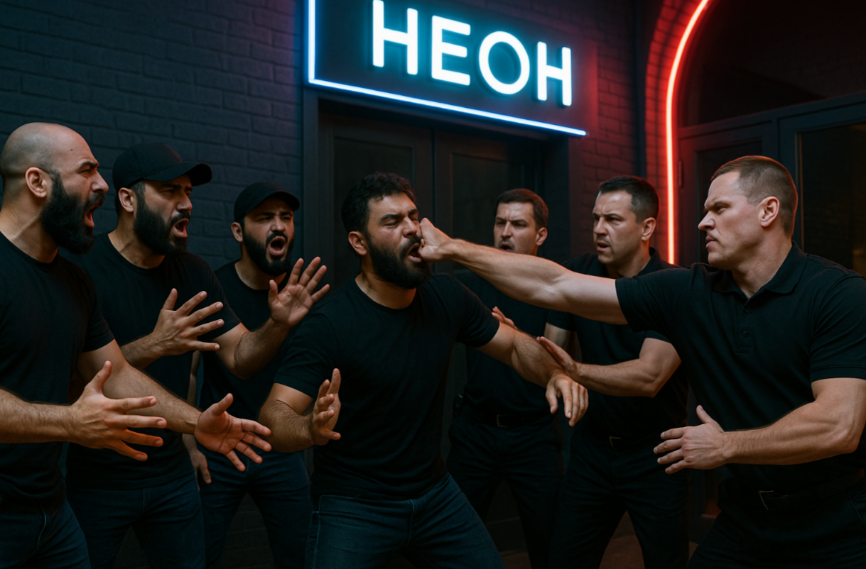 Охрана клуба церемониться не стала