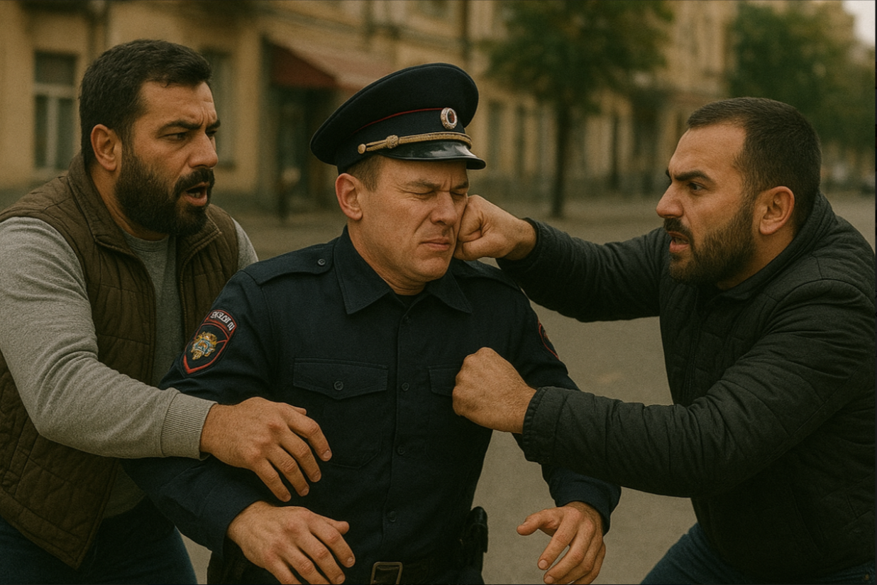 Уже ничего не боятся: в Подмосковье приезжие бородачи средь бела дня уронили полицейского на асфальт. Члены банды задержаны, но что дальше?