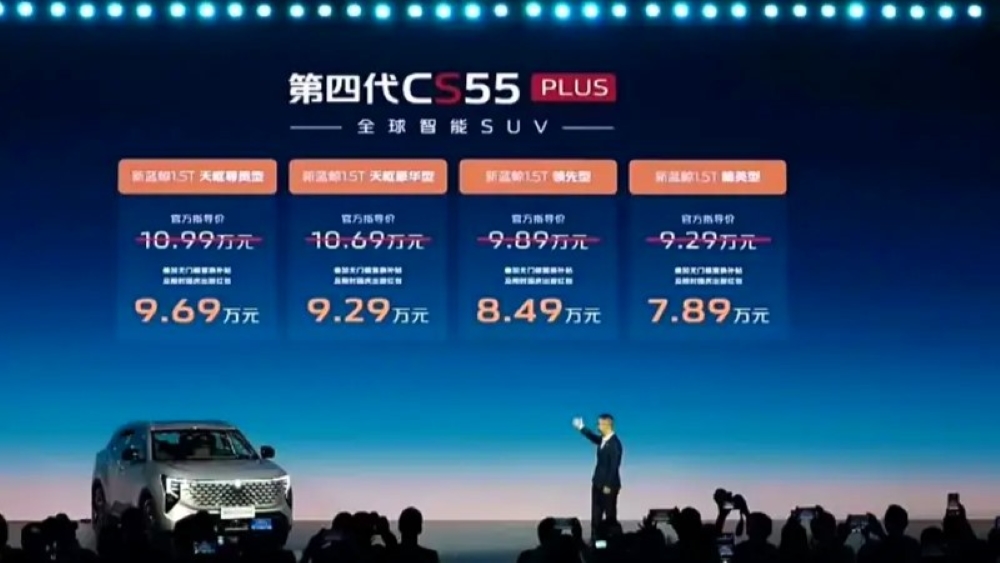  Продажи нового поколения Changan CS55 Plus стартовали в Китае. Комплектации и цены