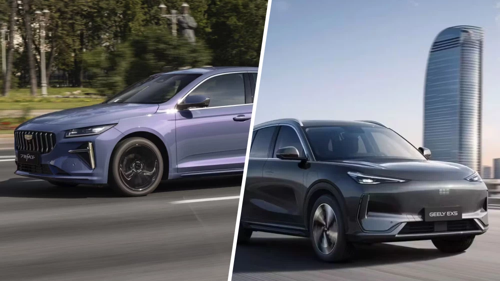  Седан и электрокроссовер Geely начнут собирать в Казахстане. Что это за модели