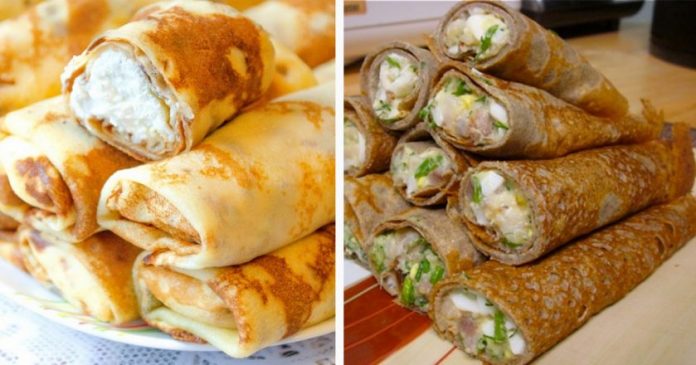 Главное в блинчиках — это начинка: 11 способов сделать обычное блюдо более праздничным!