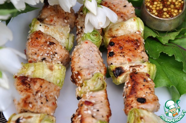 Сочные шашлычки из индейки