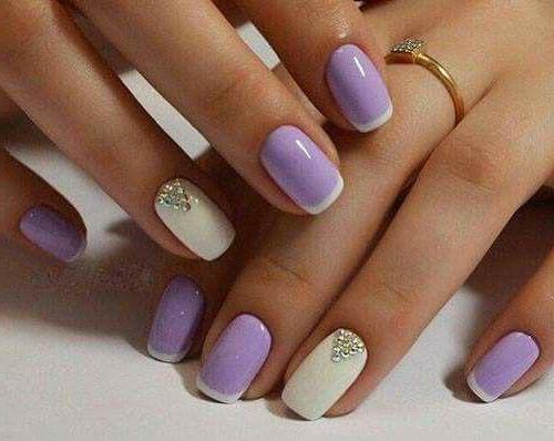Маникюр в сиреневых тонах: модные идеи