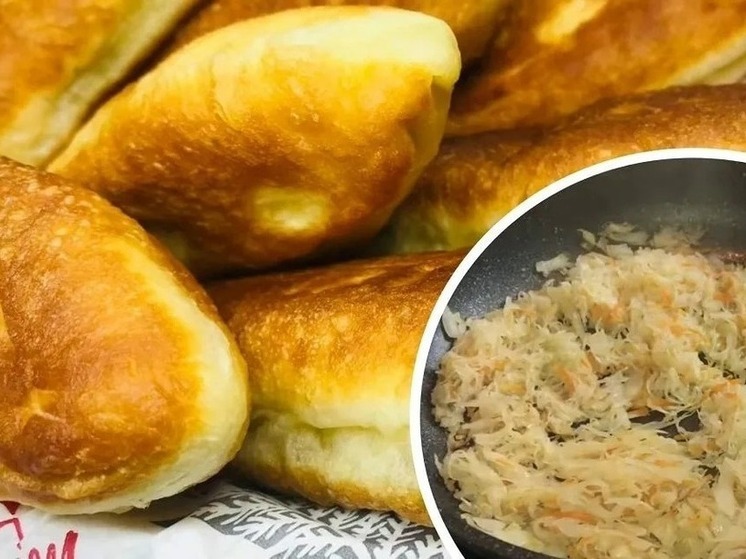 Пирожки с квашеной капустой – на быстром кефирном тесте.