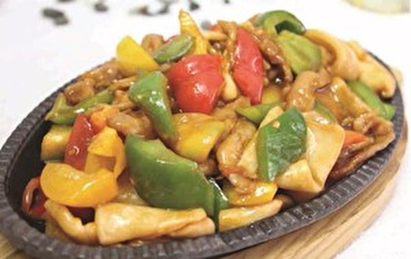 Свинина с кальмарами