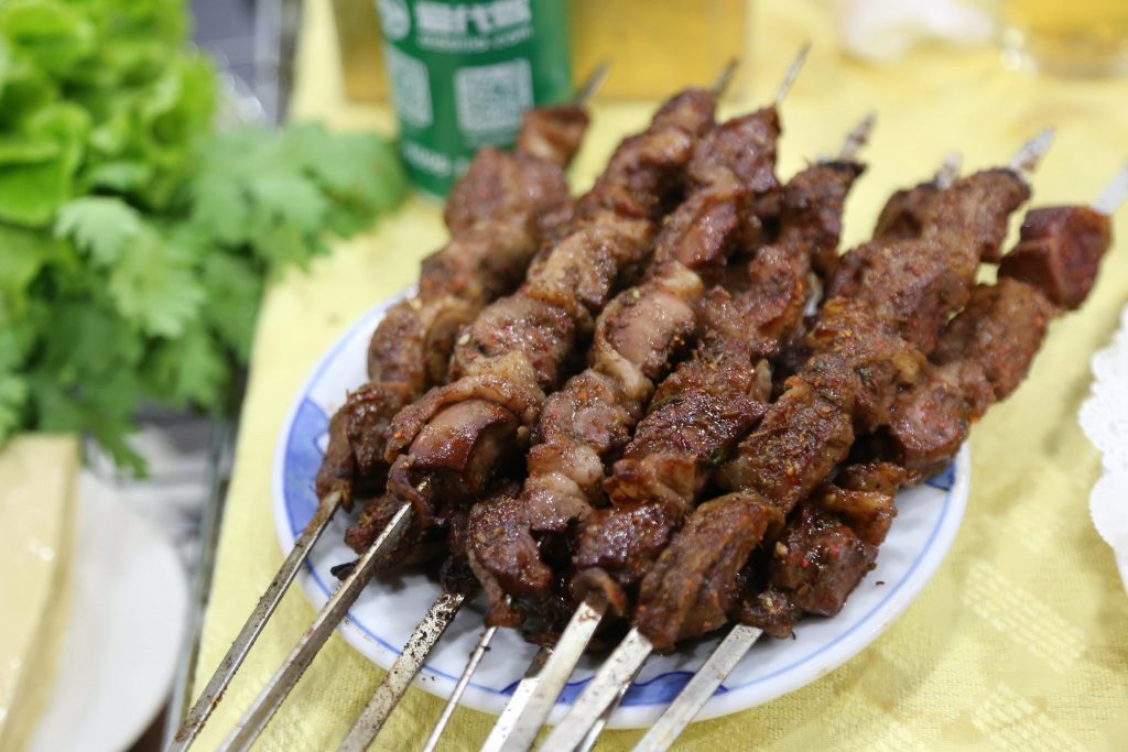 Шашлык из баранины маринованный в овечьем йогурте