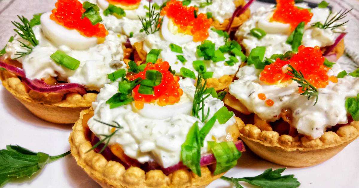Самые простые и вкусные начинки для тарталеток на Новогодний стол.