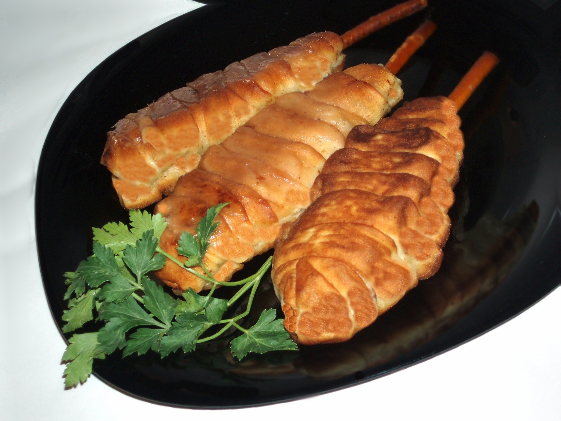 Куриное «эскимо» в беконе на праздничный  стол.