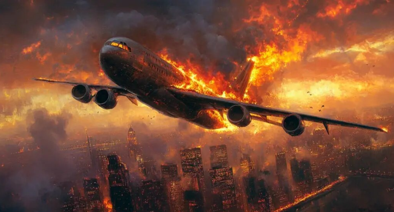 Самолёт Путина сгорел Самолёт Путина сгорел