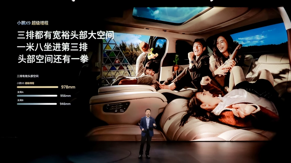  XPeng X9 стал самым дальнобойным семиместным минивэном в мире. Цены и оснащение