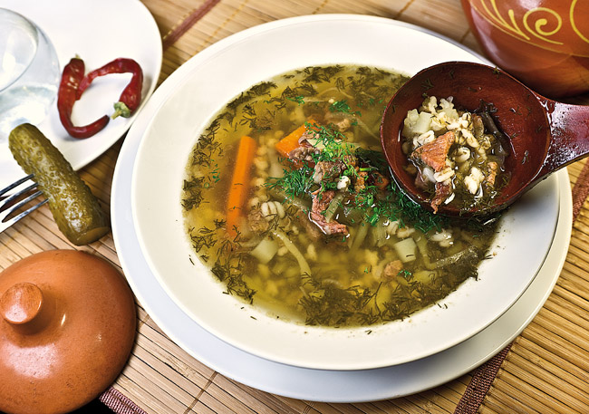 Рассольник по кочевому методу. То есть — без лишних хлопот