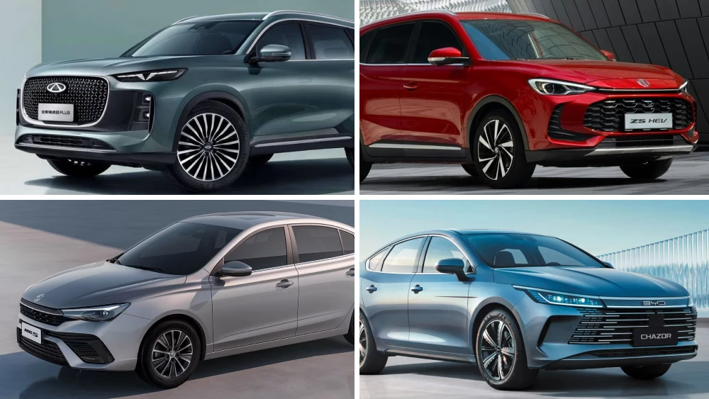  Chery, BYD и MG. Стали известны 4 новых автомобиля для Казахстана