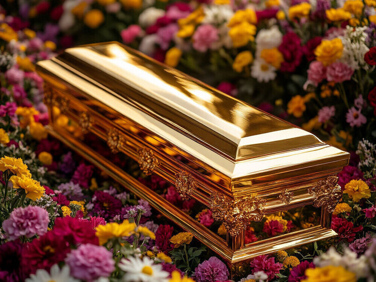 Ликвидированного наркобарона похоронили в золотом саркофаге под традиционную музыку