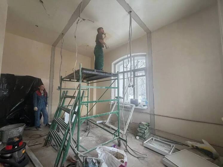 В Петрозаводске начался ремонт зала для занятий с детьми- инвалидами