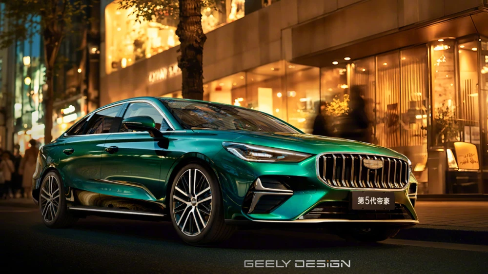  Geely показала на фото новый седан Galaxy Starshine 7. Он получит полный привод