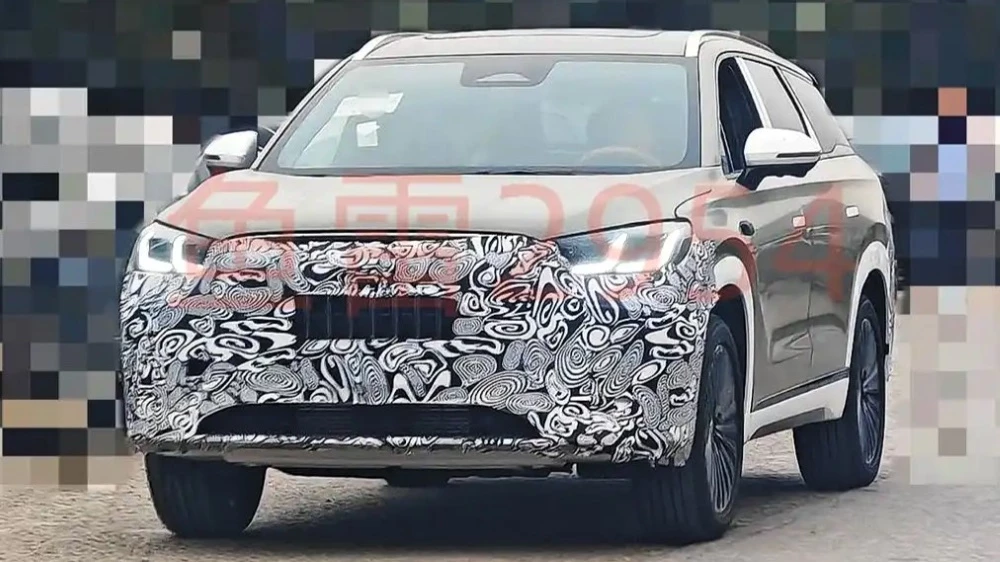  Обновленный Chery Tiggo 9 с салоном в стиле Li Auto заметили в Китае. Первое фото интерьера