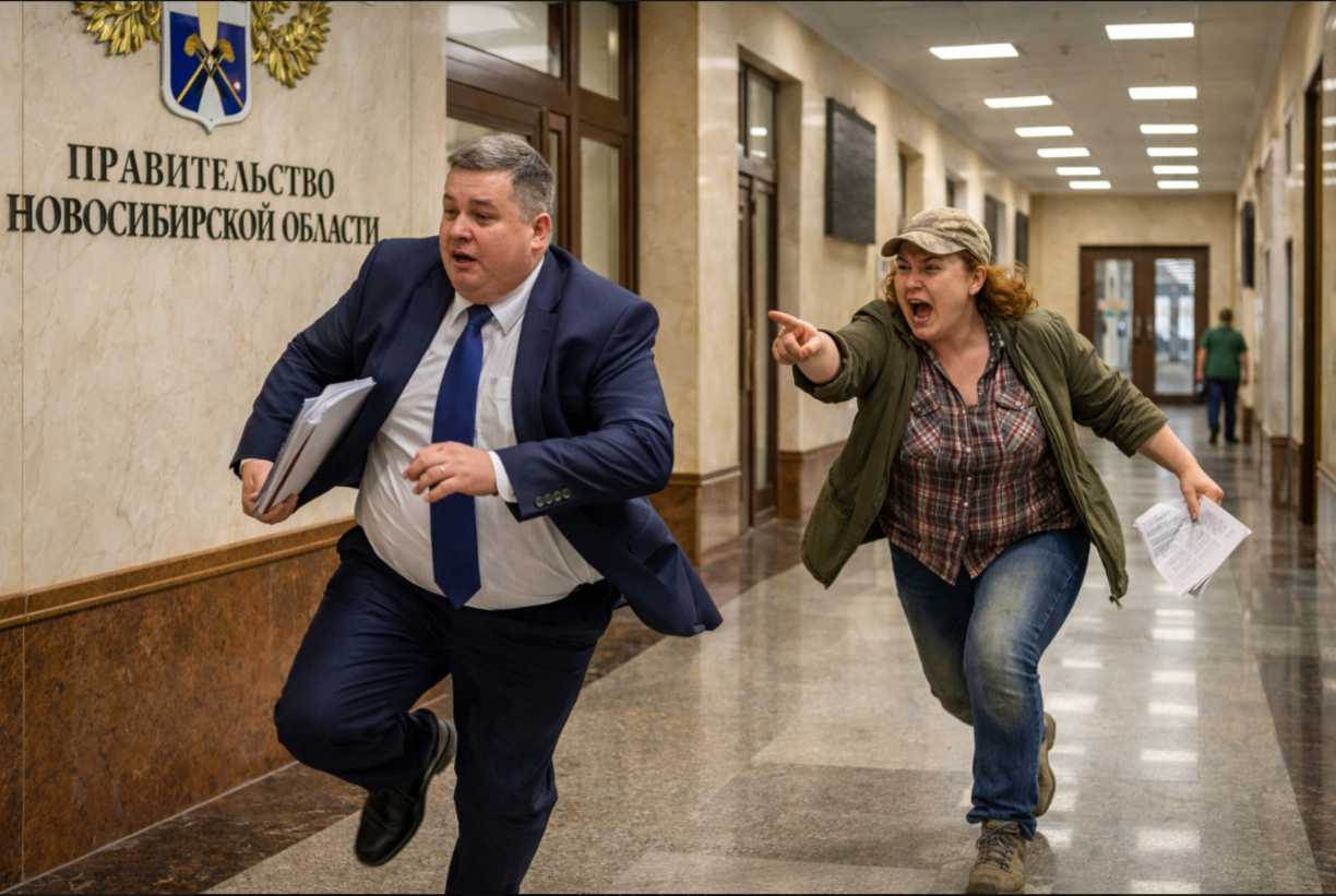 «Вы ещё в туалет спрячьтесь!»: испуганный министр позорно сбежал от разъярённой фермерши