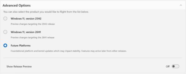 Microsoft упростила структуру Windows Insider &mdash; меньше каналов и переключение между ними без необходимости чистой установки 
