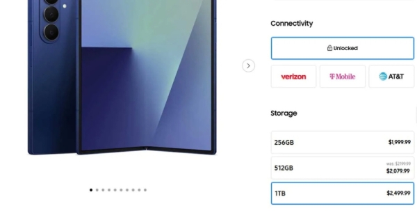 Samsung по-тихому подняла цены на старшие версии Galaxy Z Fold 7 Samsung по-тихому подняла цены на старшие версии Galaxy Z Fold 7