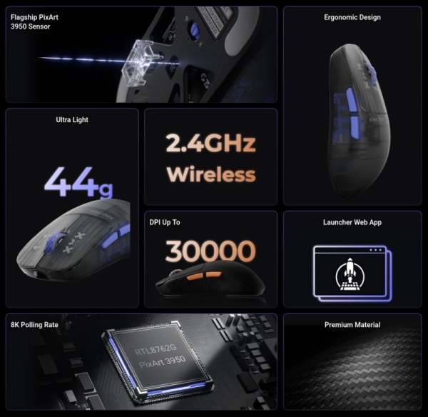 Keychron представила беспроводную игровую мышку G3 весом 44 г с флагманской начинкой Keychron представила беспроводную игровую мышку G3 весом 44 г с флагманской начинкой