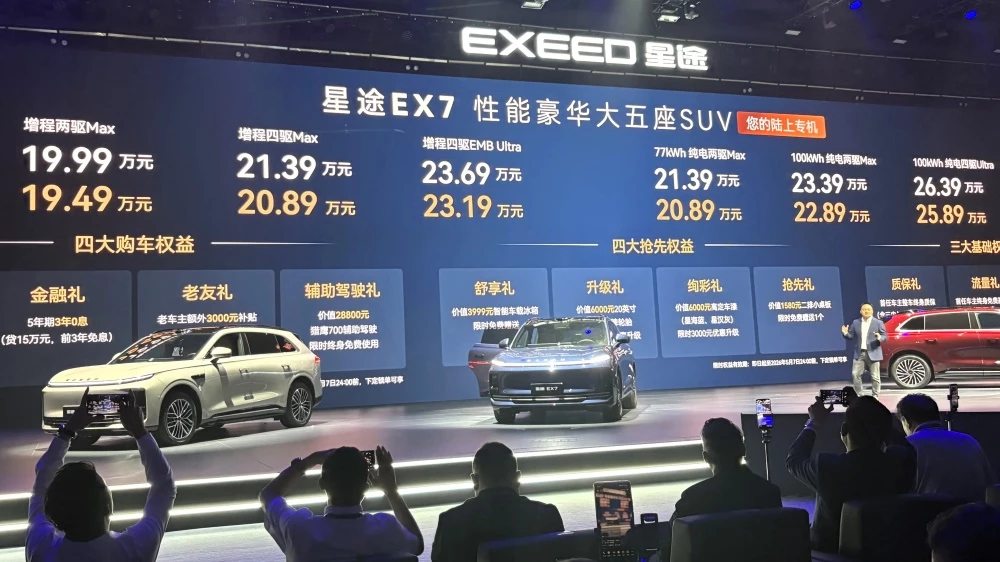  Кроссовер Exeed EX7 вышел на рынок Китая. Изучаем цены и характеристики