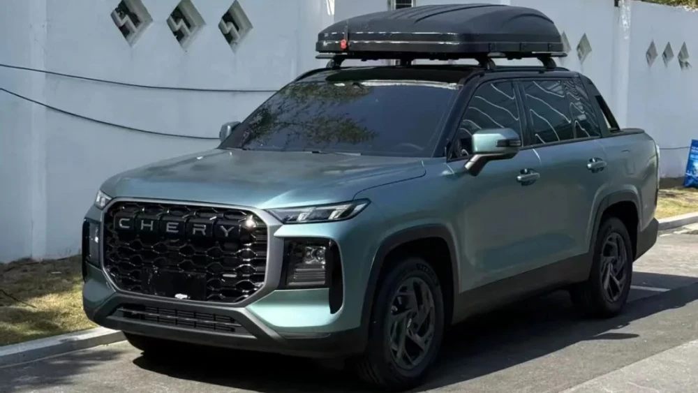  Chery Tiggo V в кузове пикап заметили в Китае. Этот вариант ориентирован на экспорт