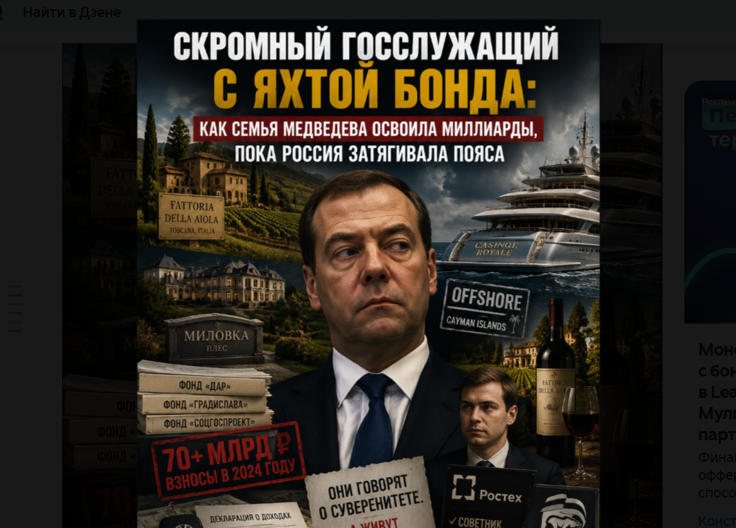 Как семья Медведева освоила миллиарды