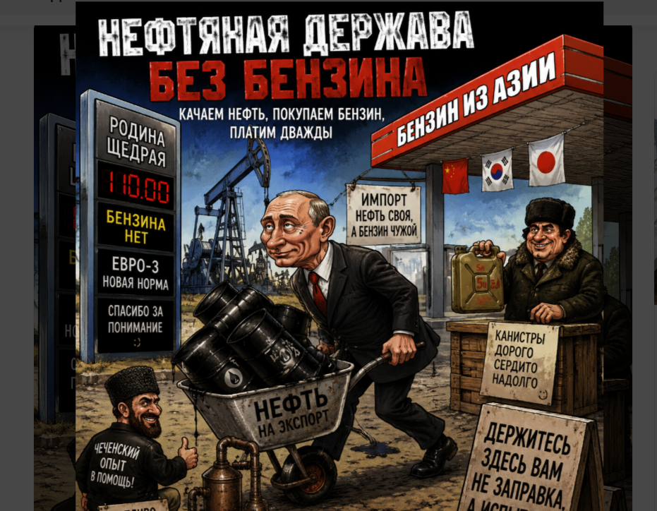 Нефтяная держава без бензина